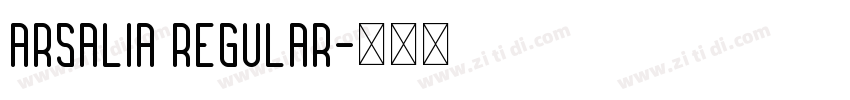 Arsalia Regular字体转换